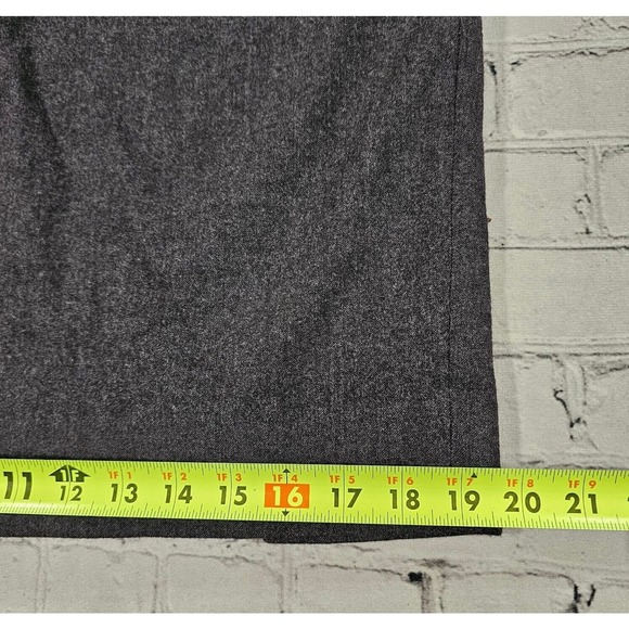 Vintage Burberrys Of London Skirt Gray Wool Pencil Career WOMENS SIZE 14P - Picture 3 of 10